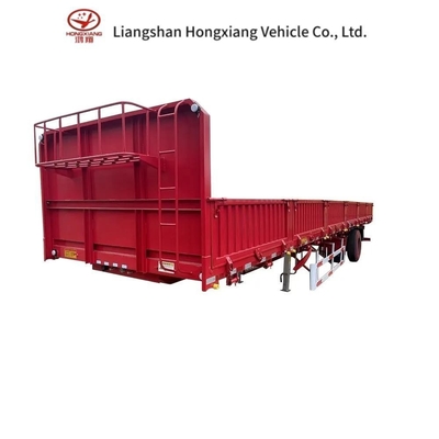 Semiremolque de acero de 40 pies de pared lateral para transporte de carga pesada y maderas a gran escala