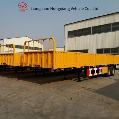 Semiremolque de acero de 40 pies de pared lateral para transporte de carga pesada y maderas a gran escala
