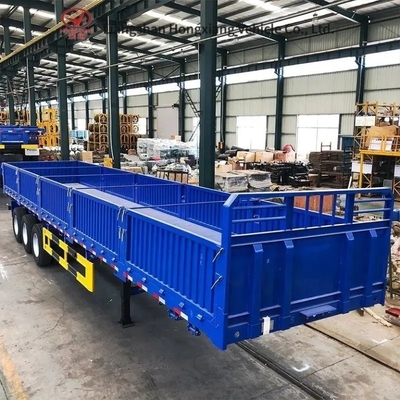 Trailers para camiones de carga Semi Box Fence Trailer 2 Axle Number 1 año Servicio postventa