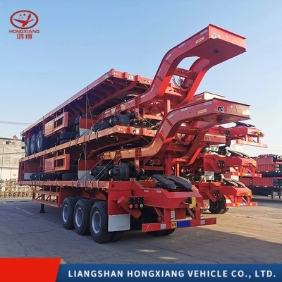3 Ejes 40FT Semi remolque esqueleto Color personalizable y 1 año de servicio postventa