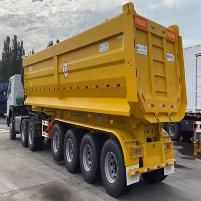 Trailer de camión de piso plano de 40 pies fabricado para sistemas de suspensión de tipo de brazo cruzado