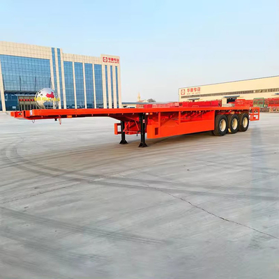 Semi-remolque de camión de 3 ejes EHL9400TPB Carga útil máxima de 28 toneladas Semi-remolque de cama baja de acero