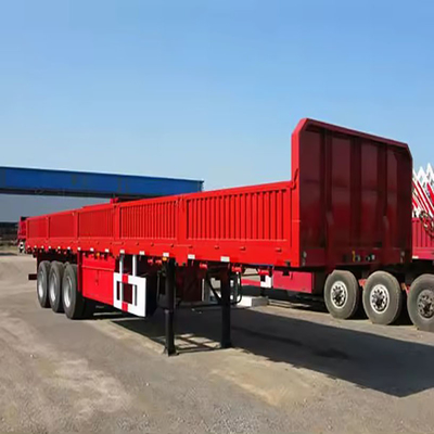 Semi-remolque de camión de 3 ejes EHL9400TPB Carga útil máxima de 28 toneladas Semi-remolque de cama baja de acero