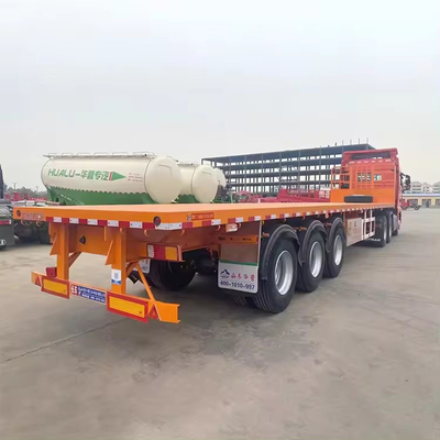 Semi remolque contenedor camión de acero remolques con sistema de frenado antibloqueo ABS 1820mm banda de rodamiento