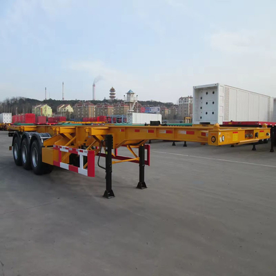 Tipo de furgoneta ligera 2/3 Ejes 20-40-45FT Suspensión aerodinámica Deslizador Contenedor esquelético Chasis Semirremolque