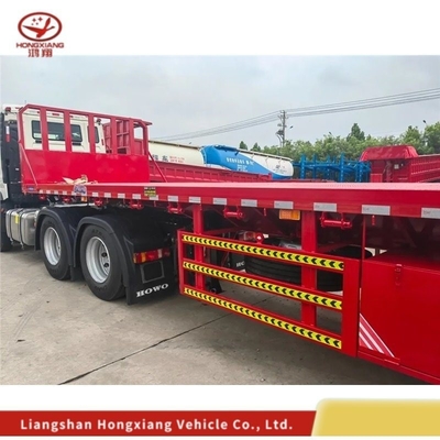 Semi-remolque de automóvil de tres ejes de 35 t-80 t personalizable para carga personalizada