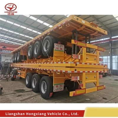 Semi-remolque de automóvil de tres ejes de 35 t-80 t personalizable para carga personalizada