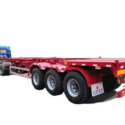 Esporte europeo hidráulico bajo semirremolque transportador de automóviles con 8.12.16 neumáticos y banda de rodadura de 1820 mm