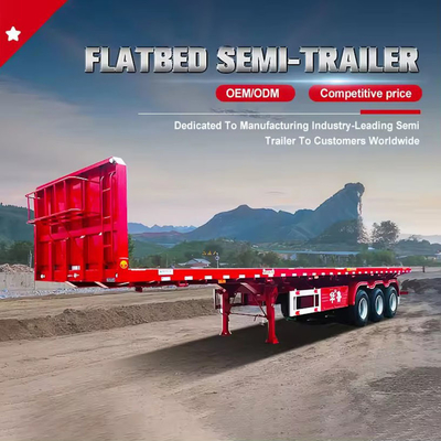 Esporte europeo hidráulico bajo semirremolque transportador de automóviles con 8.12.16 neumáticos y banda de rodadura de 1820 mm