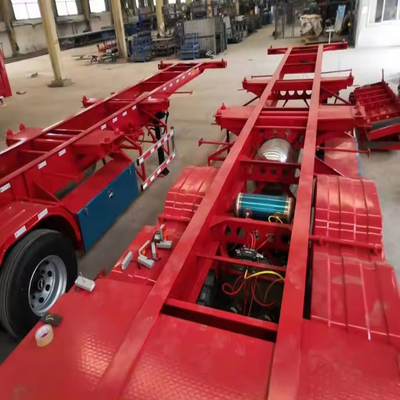 Esporte europeo hidráulico bajo semirremolque transportador de automóviles con 8.12.16 neumáticos y banda de rodadura de 1820 mm