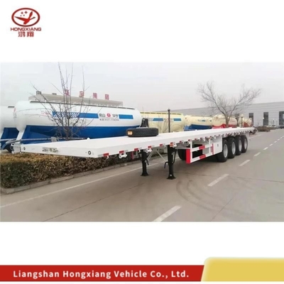 Personalización 40FT Heavy Skeletal Trailer Chasis Contenedor de cama plana Semi-remolque de esqueleto