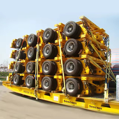Remolque de camión de cama plana 2020 Cimc Venta 40FT Semirremolque con eje Fuwa Cimc Acero