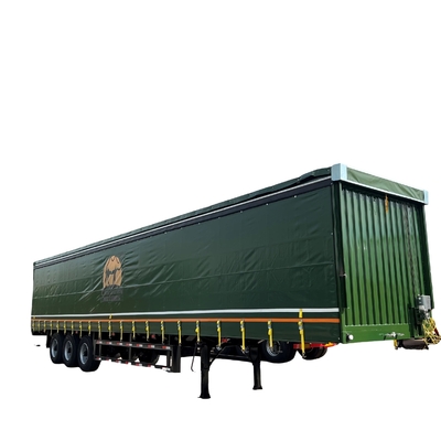 Sistema de frenado antibloqueo ABS 3 remolque de 4 ejes transporte de carga cerrado con lonas de PVC
