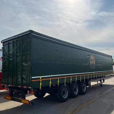 Sistema de frenado antibloqueo ABS 3 remolque de 4 ejes transporte de carga cerrado con lonas de PVC