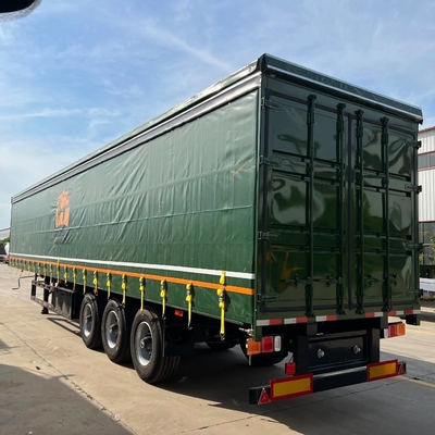 Sistema de frenado antibloqueo ABS 3 remolque de 4 ejes transporte de carga cerrado con lonas de PVC