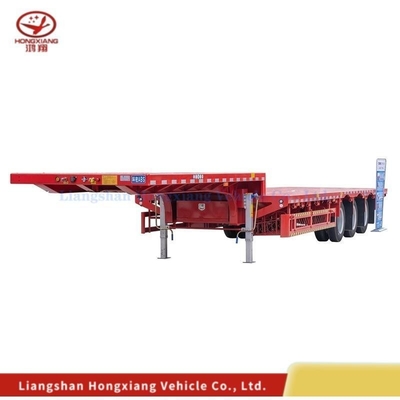 40FT 3 Ejes Esqueleto Trailer Marco Trailer de cama plana Sistema de frenado de doble línea inmovilizar