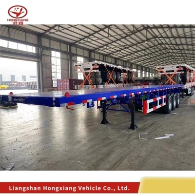 40FT 3 Ejes Esqueleto Trailer Marco Trailer de cama plana Sistema de frenado de doble línea inmovilizar