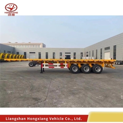 40FT 3 Ejes Esqueleto Trailer Marco Trailer de cama plana Sistema de frenado de doble línea inmovilizar