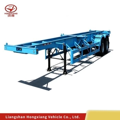 Transporte de contenedores de automóviles esqueleto a África Semirremolque de cama plana con capacidad de 5,5 toneladas