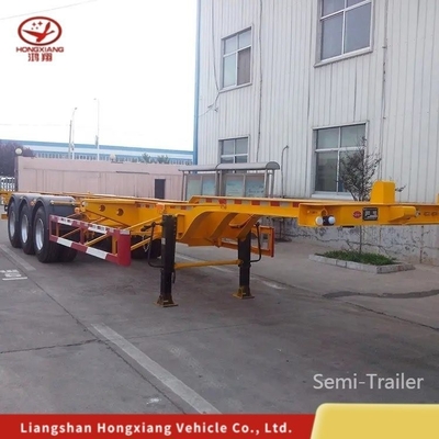Contenedor 40/45FT Skel Semi remolque esqueleto con 8/12/16 número de neumáticos y 5,5 toneladas