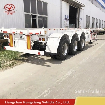 Esqueleto de 40 pies de largo/tractor de esqueleto Tri eje camión extensible remolques contenedores chasis semirremolque