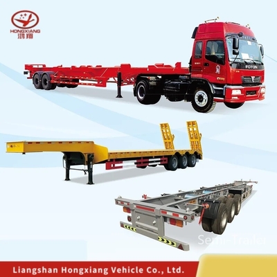 Esqueleto de 40 pies de largo/tractor de esqueleto Tri eje camión extensible remolques contenedores chasis semirremolque