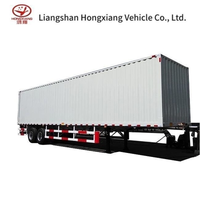 Van Semi Trailer 53FT Semi Truck Seco 2 Ejes Sistema de freno de aire doble para el mercado de los EE.UU.