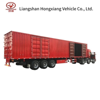 Van Semi Trailer 53FT Semi Truck Seco 2 Ejes Sistema de freno de aire doble para el mercado de los EE.UU.