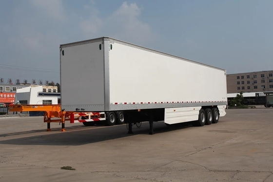 Suspensión tipo brazo cruzado 3 Eje 40t 50ton 60ton Camión de carga Caja Semirremolque para carga