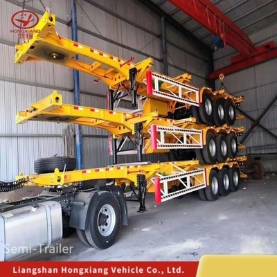Sistema de frenado de doble línea para el transporte de contenedores de esqueleto de 3 ejes 20/40FT