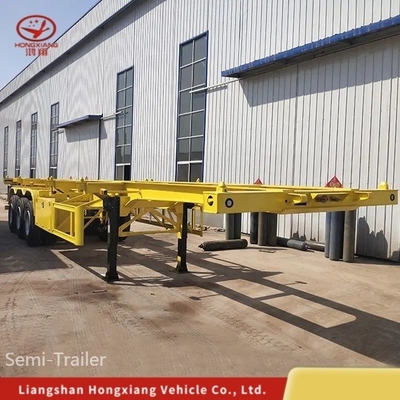 3 ejes 40FT Contenedor Chasis esqueleto Semirremolque para fácil carga y descarga
