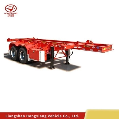 3 ejes 40FT Contenedor Chasis esqueleto Semirremolque para fácil carga y descarga