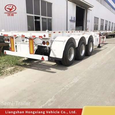 20FT/30FT/40FT/45FT 3 ejes Chasis esqueleto/esqueleto Contenedor Semirremolque con 1