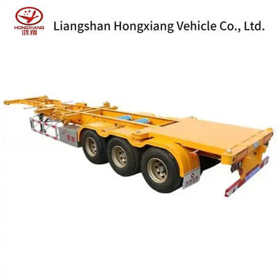 Transporte de contenedores Shandong Semi-remolque con esqueleto con gran capacidad de carga