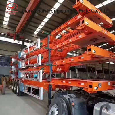 3 Ejes Esqueleto Semirremolque Remolque de contenedores Solución avanzada de transporte de contenedores