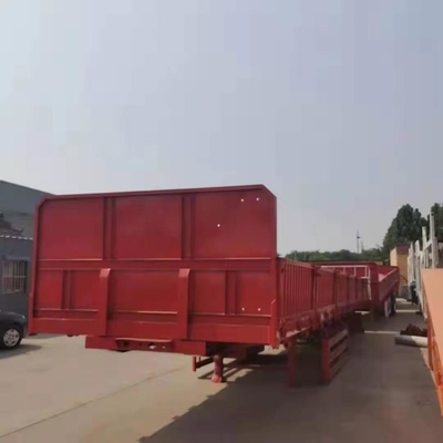 Semirremolque de transporte de piedra de acero de tipo furgón para aplicaciones de construcción pesada