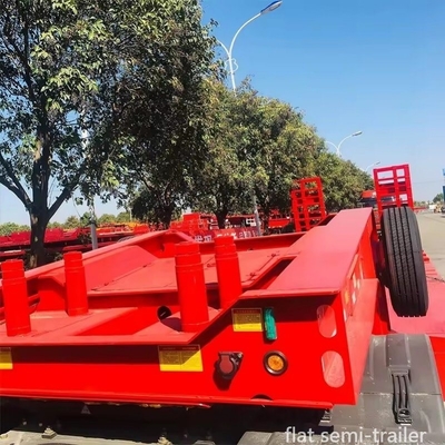 Materiales de construcción y equipos agrícolas 13m remolque cama plana con 8.12.16 neumáticos