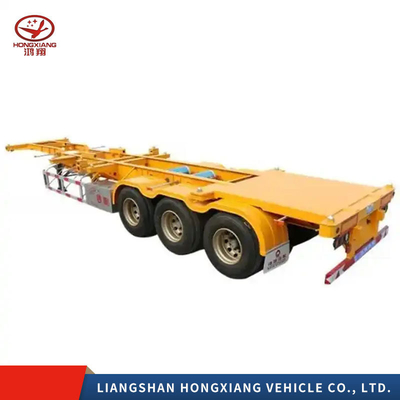 Semirremolque de color esqueleto con transporte de contenedores y banda de rodadura de 1820 mm