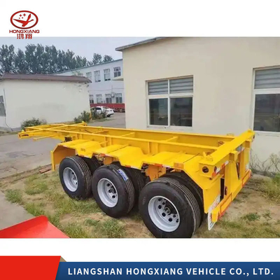 Semirremolque de color esqueleto con transporte de contenedores y banda de rodadura de 1820 mm