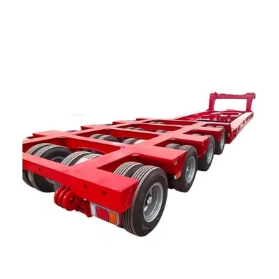 Personalizar el remolque de cama plana de 40 toneladas y 50 toneladas para automóviles con sistemas de suspensión tipo brazo cruzado
