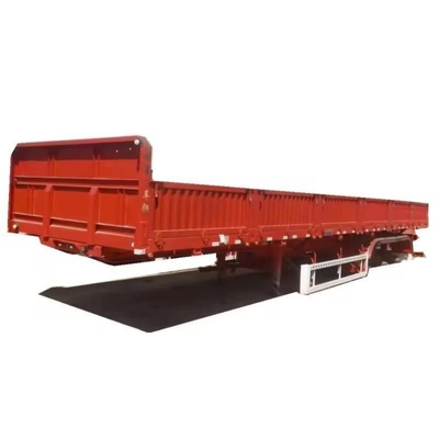 Personalizar el remolque de cama plana de 40 toneladas y 50 toneladas para automóviles con sistemas de suspensión tipo brazo cruzado