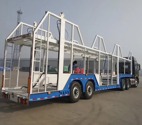 Sistemas de suspensión de tipo vela de 2 ejes Semirremolque de transporte de automóviles pequeños para servicio ligero