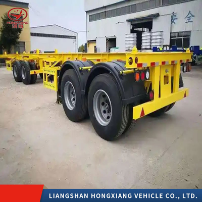 Contenedor de envío Semi Tri Axle Esqueleto Remolque 5.5 toneladas mayoristas