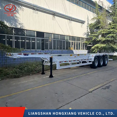 Contenedor de envío Semi Tri Axle Esqueleto Remolque 5.5 toneladas mayoristas