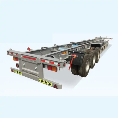 Acero Tandem Ejes Esqueleto Superlink Semirremolque para el transporte de contenedores de 20 pies y 40 pies