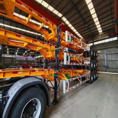 8/12/16 Pneus Contenedor de carga media Elevador lateral para contenedores esqueleto de autocarga
