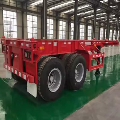 8/12/16 Número de neumático Chasis de contenedor 2 ejes Contenedor de transporte esqueleto Remolque con 1