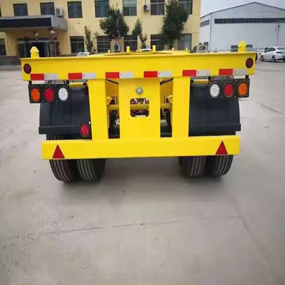 Chasis de contenedores de dumping automático para el transporte mediante sistema de frenado de doble línea inmovilizado