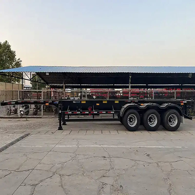 Chasis de contenedores de dumping automático para el transporte mediante sistema de frenado de doble línea inmovilizado